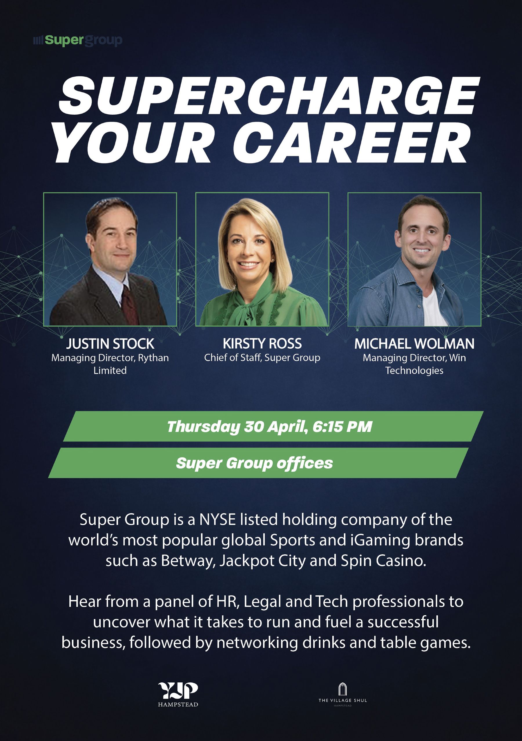 Supercharge Your Career event flyer